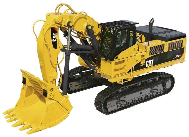 Технические характеристики CAT 385C FS с прямой лопатой