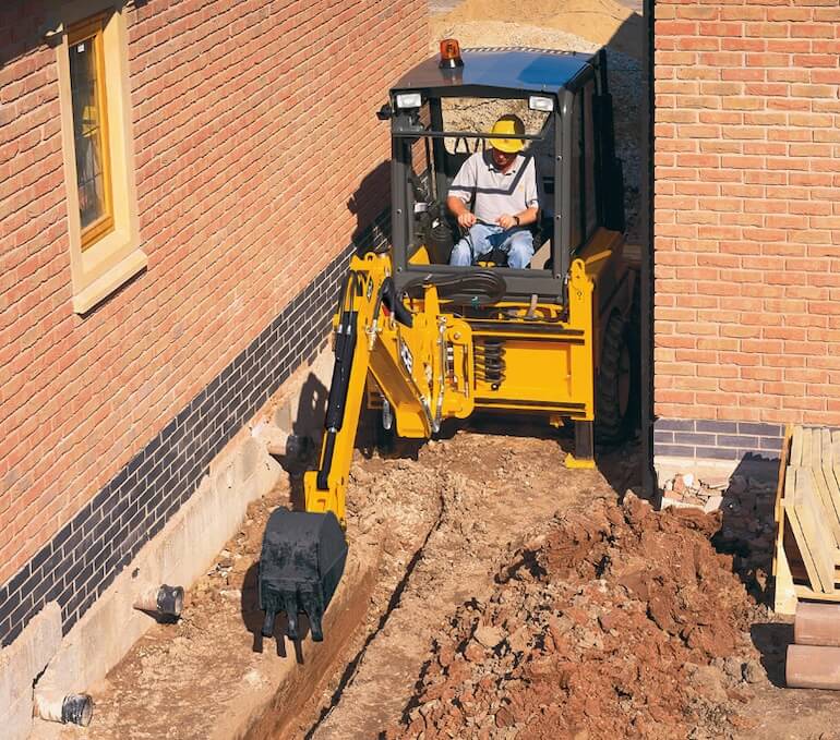 JCB 1CX экскаватор-погрузчик at Work