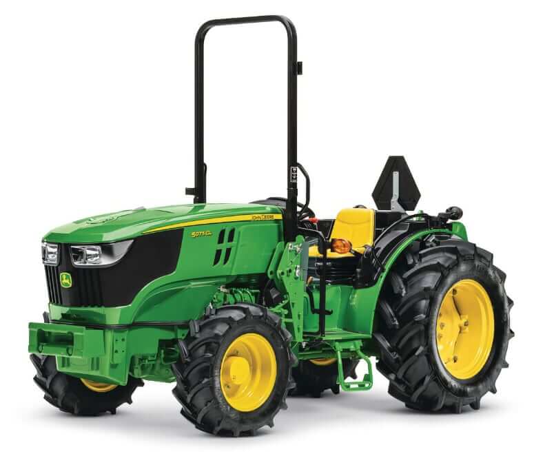 Размеры, вес и ТТХ трактора John Deere 5075GL Narrow Series