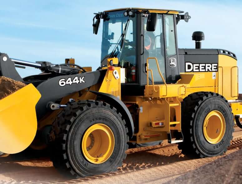 Вес, размеры и габаритыы John Deere 644K Powerllel