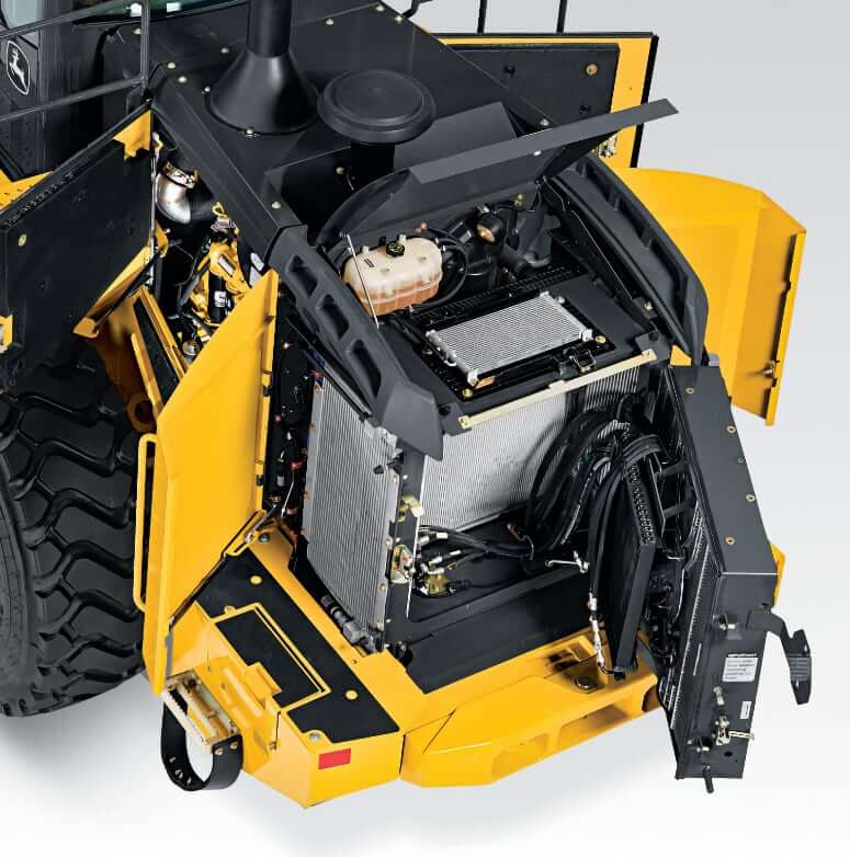 Объемы заправочных жидкостей John Deere 644K Powerllel