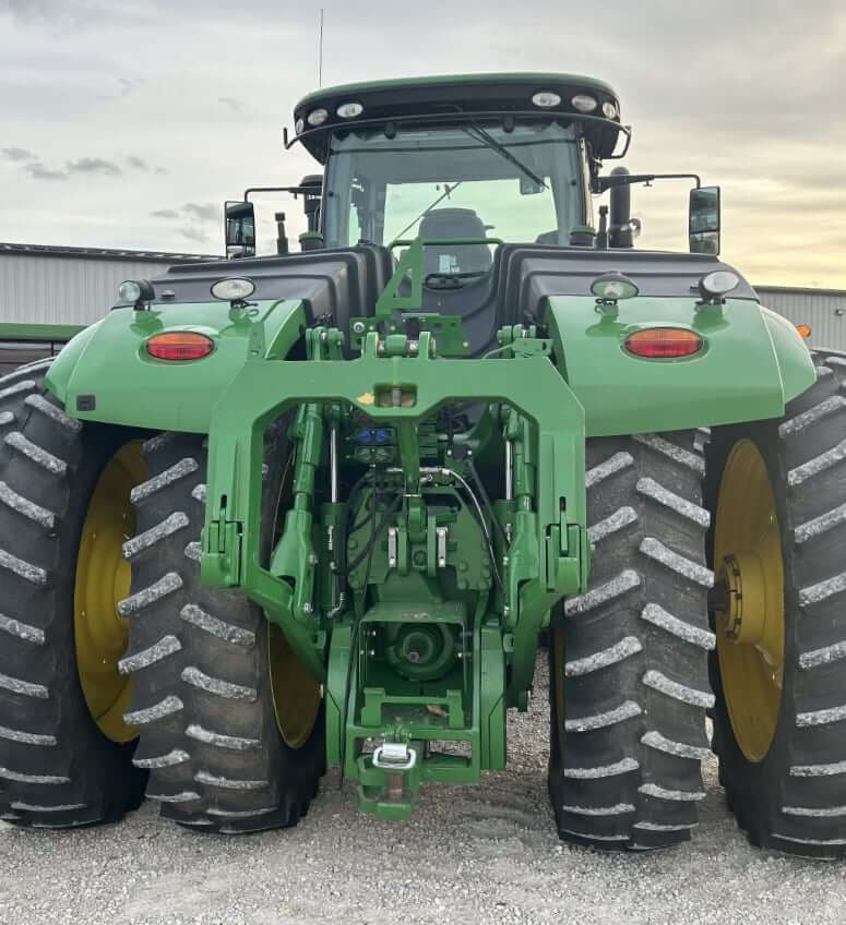 ТТХ задней подвески и ВОМ трактора John Deere 9370R