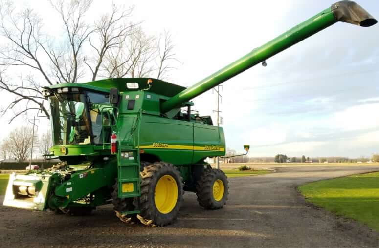 Размеры и ТТХ комбайна John Deere 9560 STS