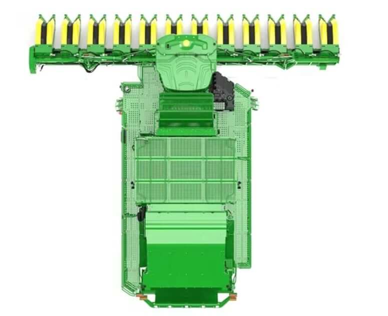 John Deere CS770 вид сверху