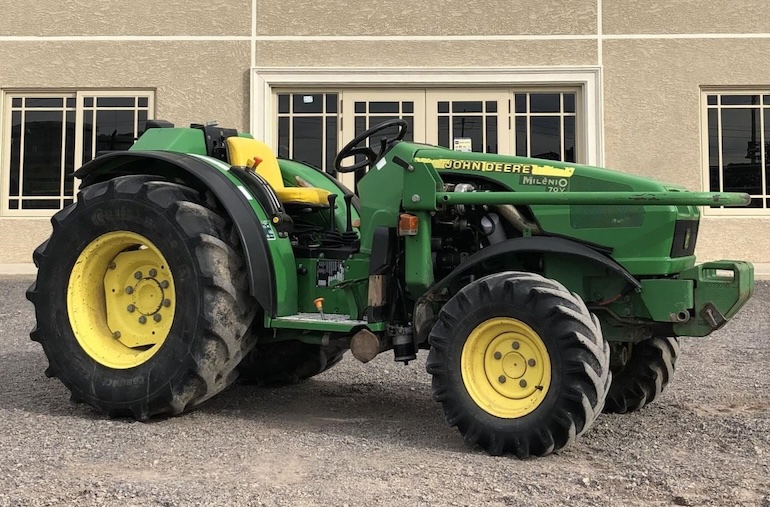 John Deere Milenio 70V Vineyard трактор Specs