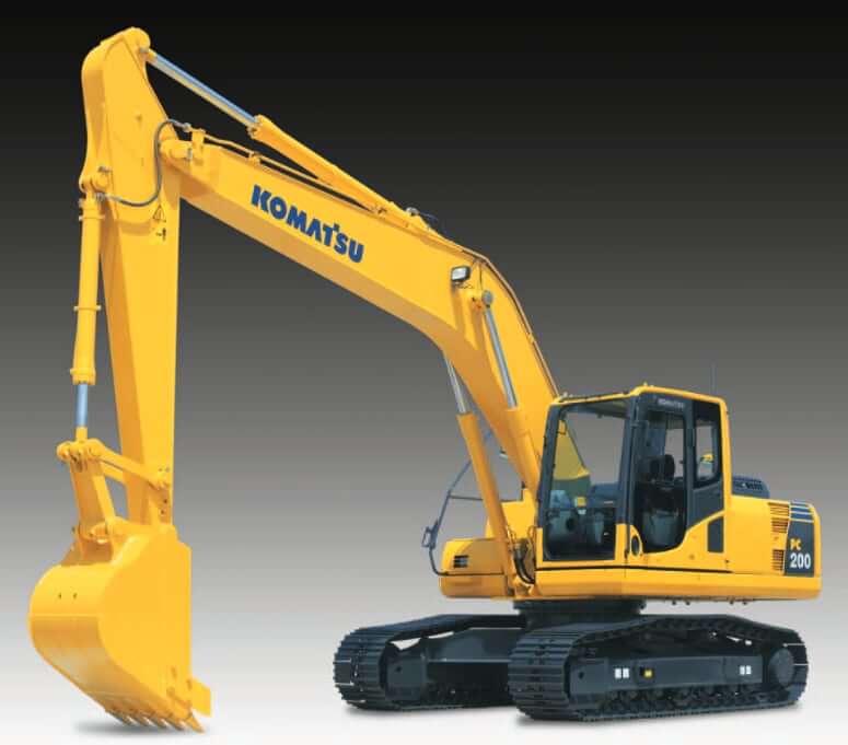 Вес, размеры и габариты Komatsu PC200-8