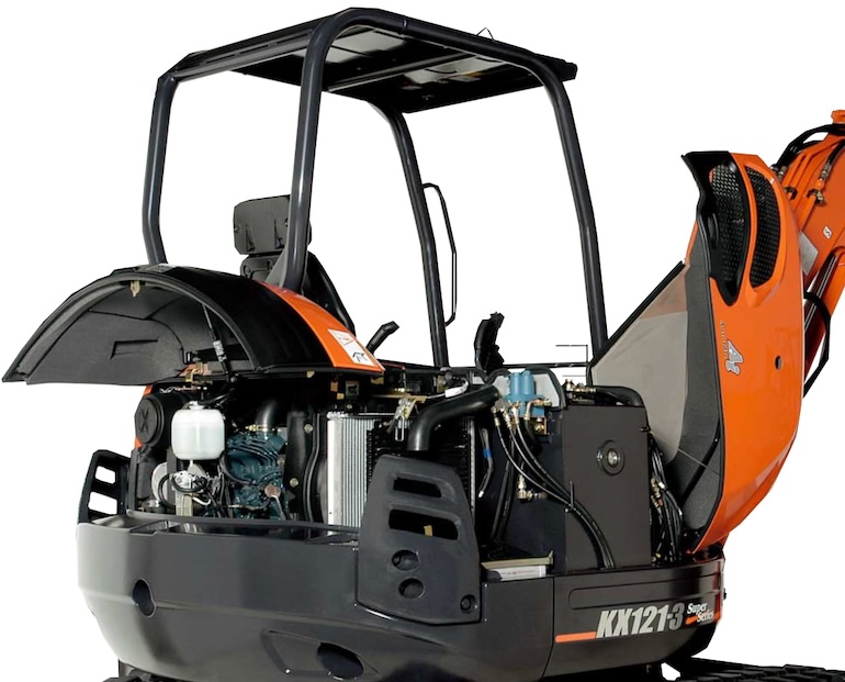 Kubota KX121-3S 6-Way Blade экскаватор Specifications