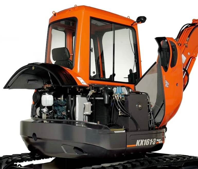 Kubota KX161-3S Angle Blade мини-экскаватор Specs