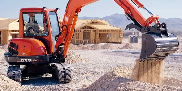 Kubota KX161-3S Compact экскаватор Specs and Working Range