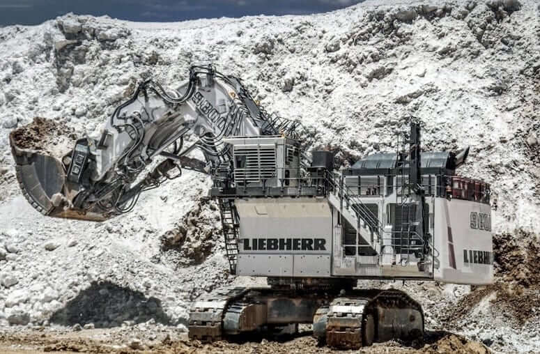 Горный экскаватор Liebherr R9800 6 с прямой лопатой