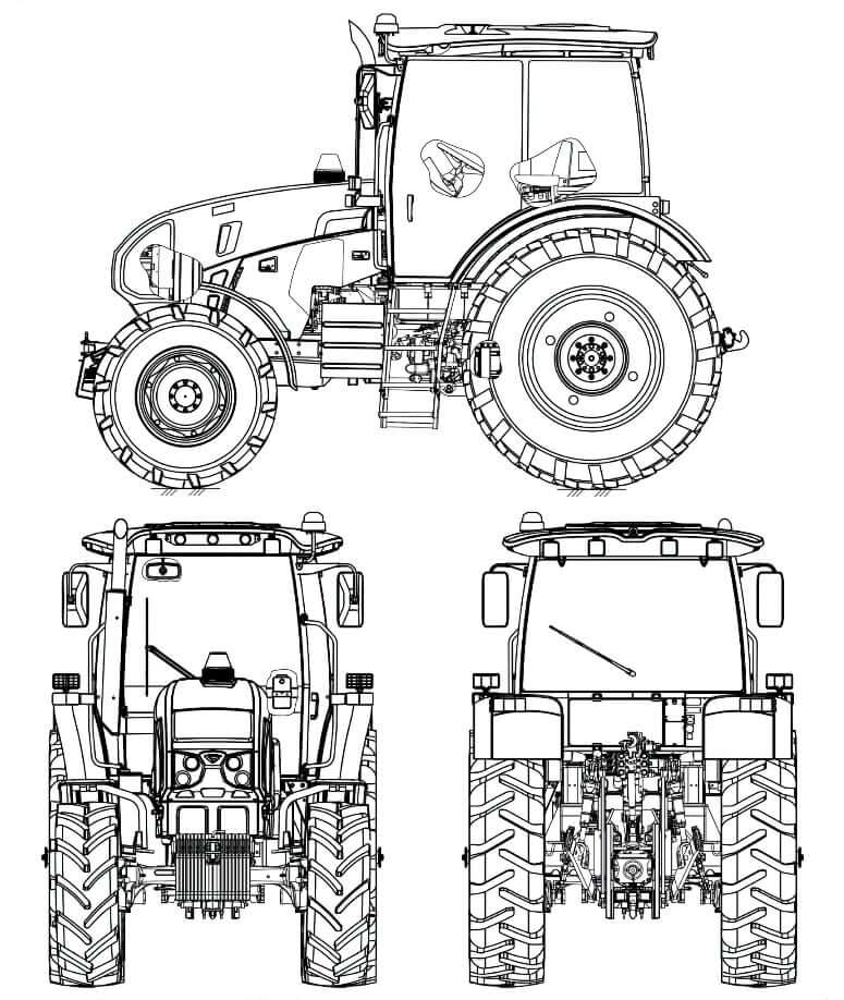 Вес, размеры и габариты МТЗ 1222.3 Беларус