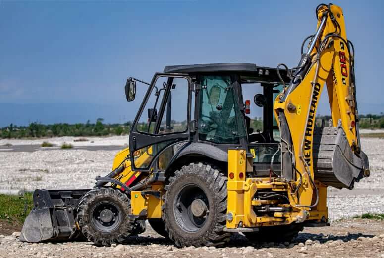 Размеры экскаватора-погрузчика New Holland B80B